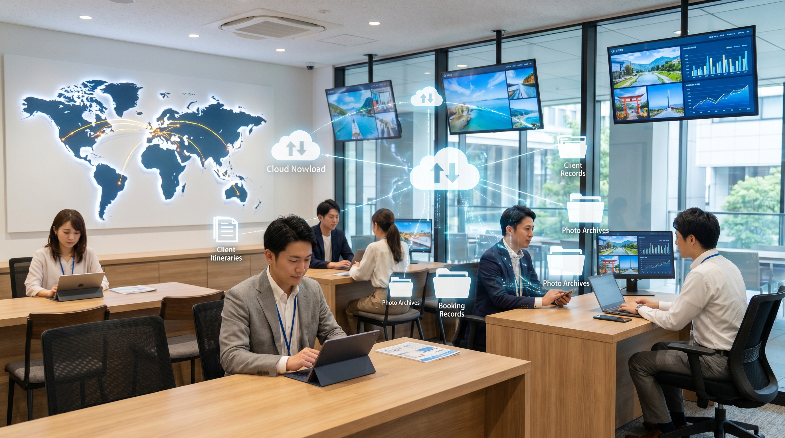 旅行代理店・観光業のクラウドストレージ活用ガイド — 写真・予約書類・顧客データを安全に管理 - HStorage