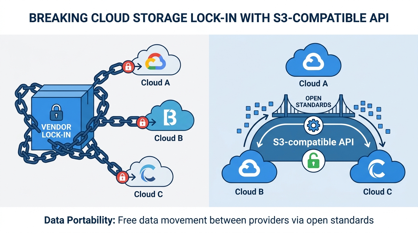 クラウドストレージのベンダーロックインを回避する：S3互換APIとデータポータビリティの実践ガイド - HStorage
